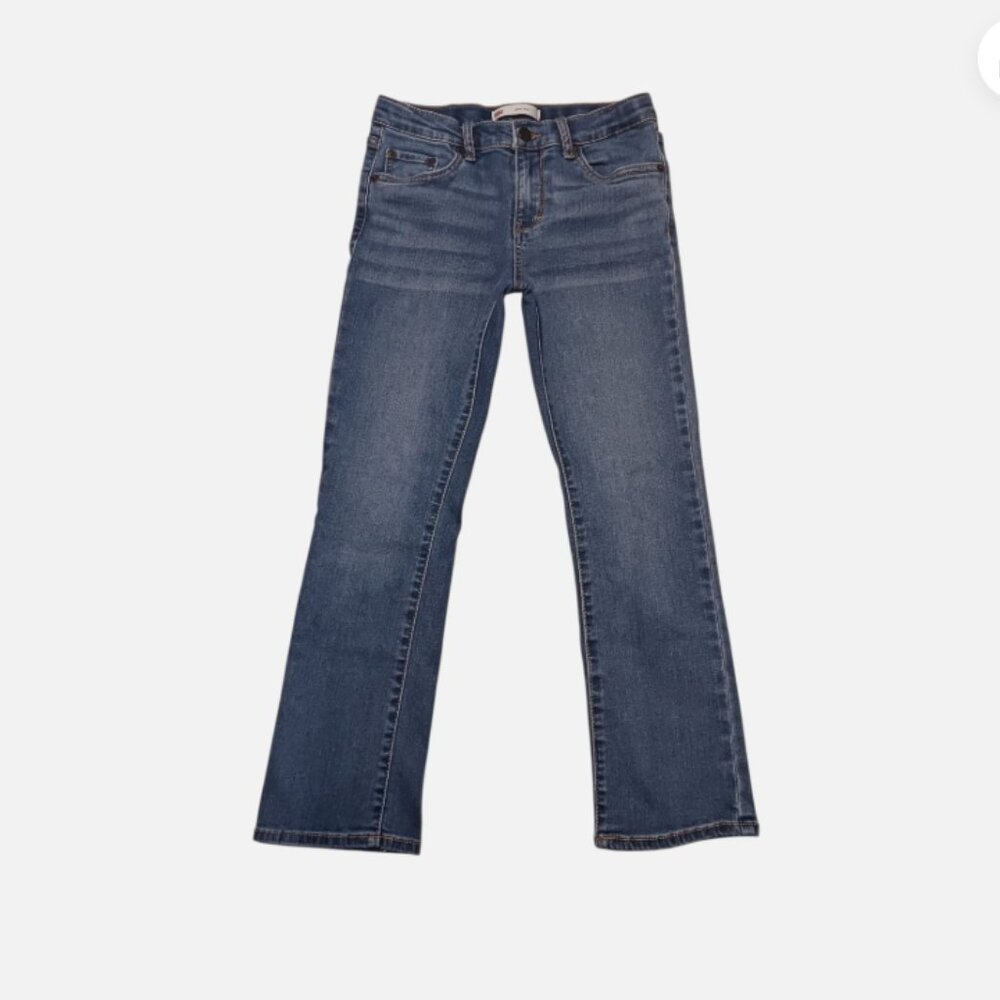 Levi's Girls Jeans Bootcut Denim Blue Stretch Size 10 REGULAR medium wash